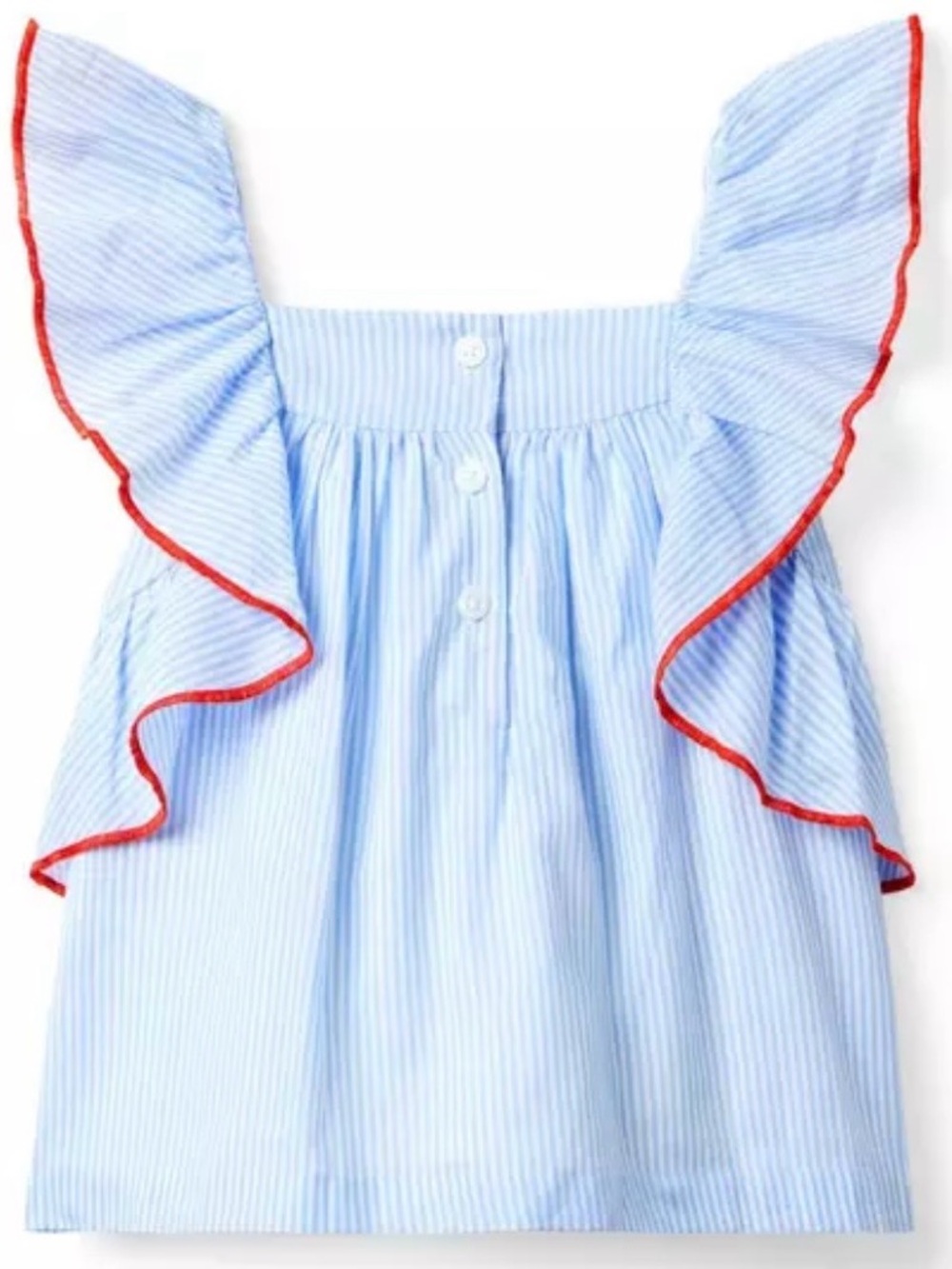 Janie and Jack Striped Ruffle Short and Striped Ruffle Top - Picture 3 of 15